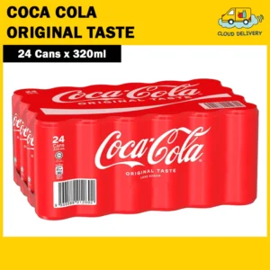 coke coca cola original taste less sugar (24 x 320ml)